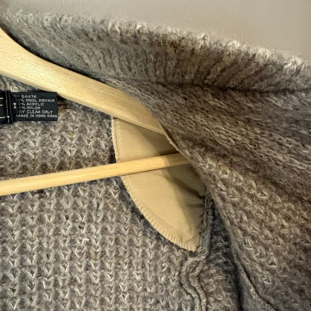 Vintage P.G.E. Wool Mohair Sweater Oatmeal Womens Small Grandmacore Cottagecore - Picture 6 of 10